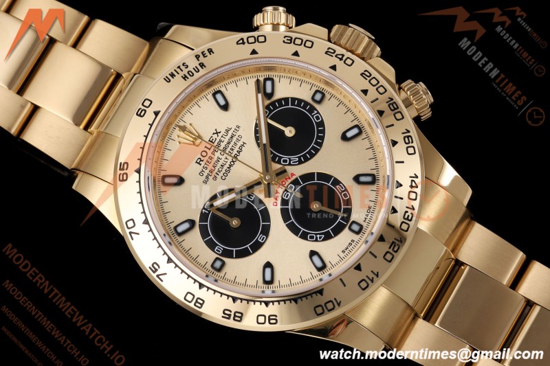 Rolex - Daytona 116508 40mm Gain Weight YG/YG Gold/Blk/Stk AVF DD4130