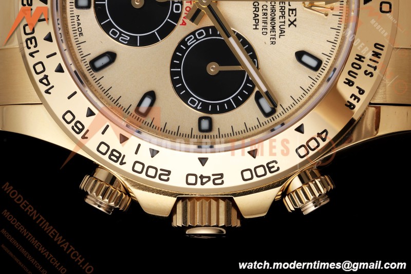 Rolex - Daytona 116508 40mm Gain Weight YG/YG Gold/Blk/Stk AVF DD4130