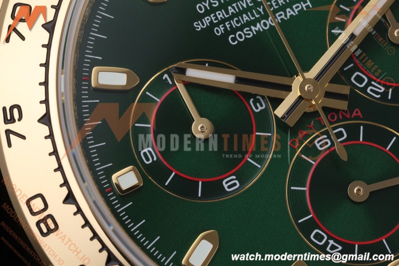 Rolex - Daytona 116508 40mm Gain Weight YG/YG Grn/Stk AVF DD4130
