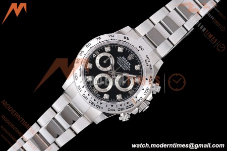 Rolex - Daytona 116509 40mm Gain Weight SS/SS Blk/Diam AVF DD4130