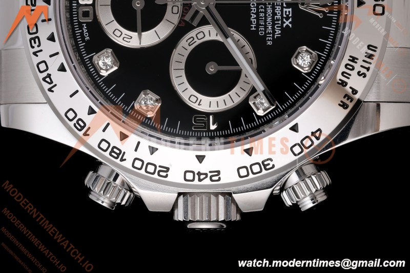 Rolex - Daytona 116509 40mm Gain Weight SS/SS Blk/Diam AVF DD4130