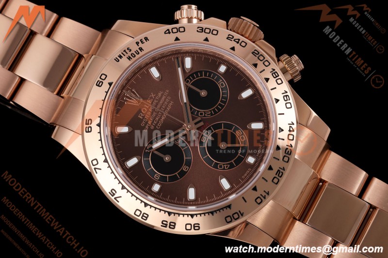 Rolex - Daytona 116505 40mm Gain Weight RG/RG Brn/Blk/Stk AVF DD4130