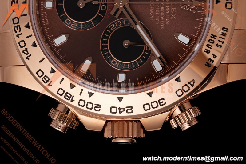 Rolex - Daytona 116505 40mm Gain Weight RG/RG Brn/Blk/Stk AVF DD4130