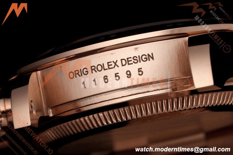 Rolex - Daytona 116505 40mm Gain Weight RG/RG Blk/Dia AVF DD4130