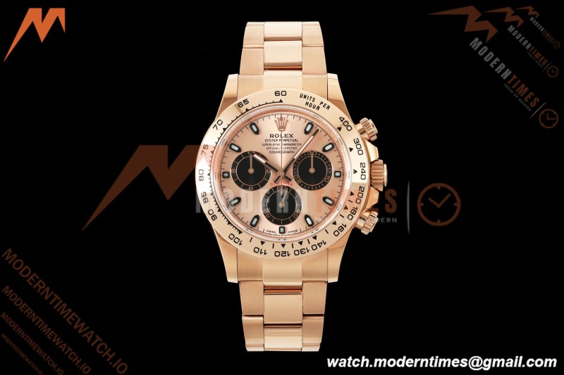 Rolex - Daytona 116505 40mm Gain Weight RG/RG Champ/Blk/Stk AVF DD4130