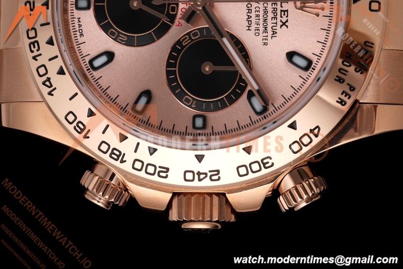 Rolex - Daytona 116505 40mm Gain Weight RG/RG Champ/Blk/Stk AVF DD4130