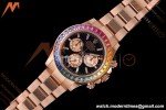 Rolex - Daytona Rainbow 116595 RBOW 40mm Gain Weight RG/RG Black/Dia AVF DD4130