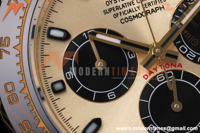 Rolex - Daytona 116518LN 40mm Gain Weight CER/YG/RU Gold/Blk/Stk AVF DD4130