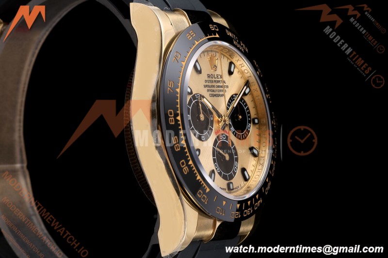 Rolex - Daytona 116518LN 40mm Gain Weight CER/YG/RU Gold/Blk/Stk AVF DD4130