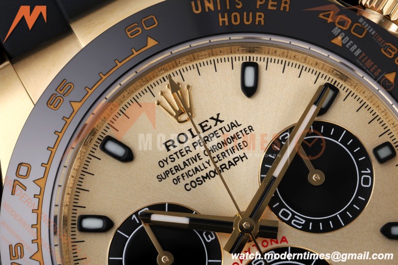 Rolex - Daytona 116518LN 40mm Gain Weight CER/YG/RU Gold/Blk/Stk AVF DD4130