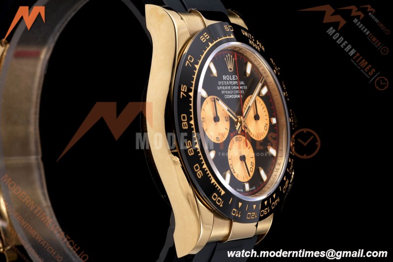 Rolex - Daytona 116518LN 40mm Gain Weight CER/YG/RU Blk/Gold/Stk AVF DD4130