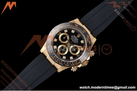 Rolex - Daytona 116518LN 40mm Gain Weight CER/YG/RU Blk/Gold/Dia AVF DD4130