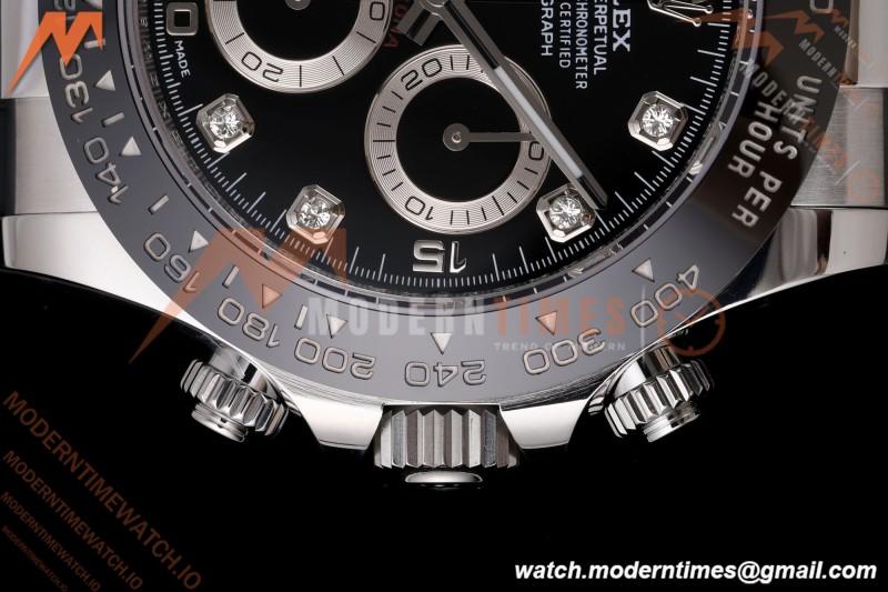 Rolex - Daytona 116519LN 40mm Gain Weight SS/RU Blk/Dia AVF DD4130