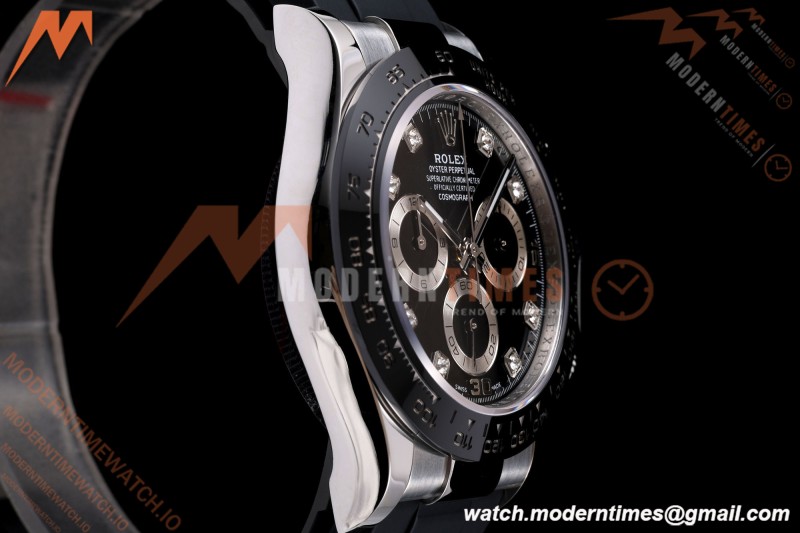 Rolex - Daytona 116519LN 40mm Gain Weight SS/RU Blk/Dia AVF DD4130