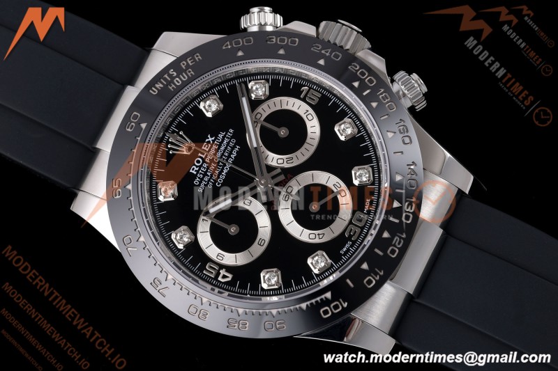 Rolex - Daytona 116519LN 40mm Gain Weight SS/RU Blk/Dia AVF DD4130