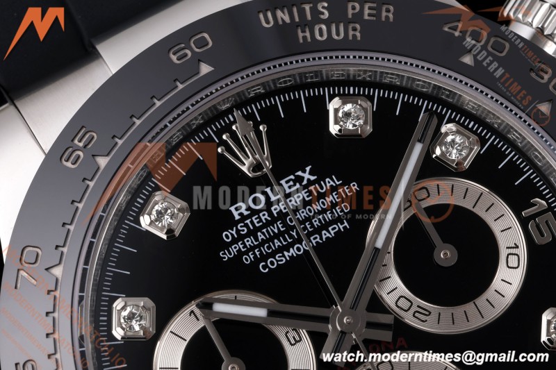 Rolex - Daytona 116519LN 40mm Gain Weight SS/RU Blk/Dia AVF DD4130