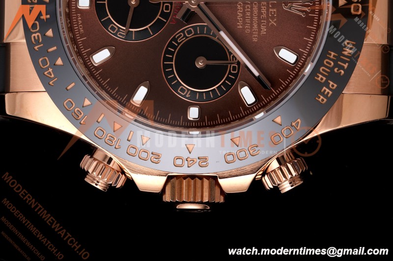 Rolex - Daytona 116515LN 40mm Gain Weight RG/RU Brn/Blk/Stk AVF DD4130