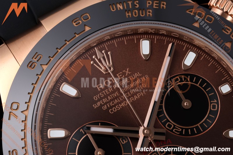 Rolex - Daytona 116515LN 40mm Gain Weight RG/RU Brn/Blk/Stk AVF DD4130