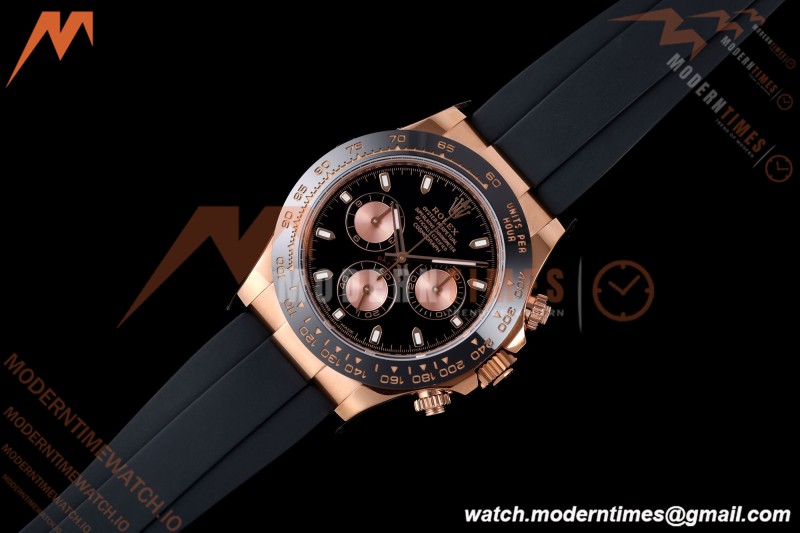Rolex - Daytona 116515LN 40mm Gain Weight RG/RU Blk/Gold/Stk AVF DD4130