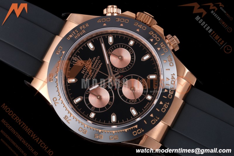 Rolex - Daytona 116515LN 40mm Gain Weight RG/RU Blk/Gold/Stk AVF DD4130