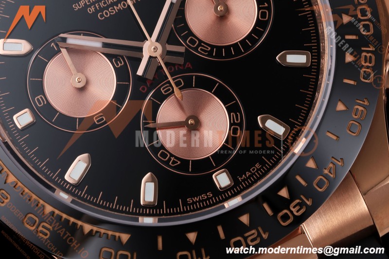 Rolex - Daytona 116515LN 40mm Gain Weight RG/RU Blk/Gold/Stk AVF DD4130