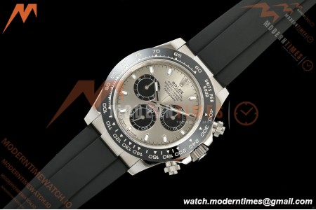 Rolex - Daytona 116519LN 40mm SS/RU Grey/Blk UFO SH-TW4130 Free Sprung | 롤렉스 - 데이토나 116519LN 40mm 무게 증량 버전 스테인리스/러버 그레이/블랙 AVF DD4130