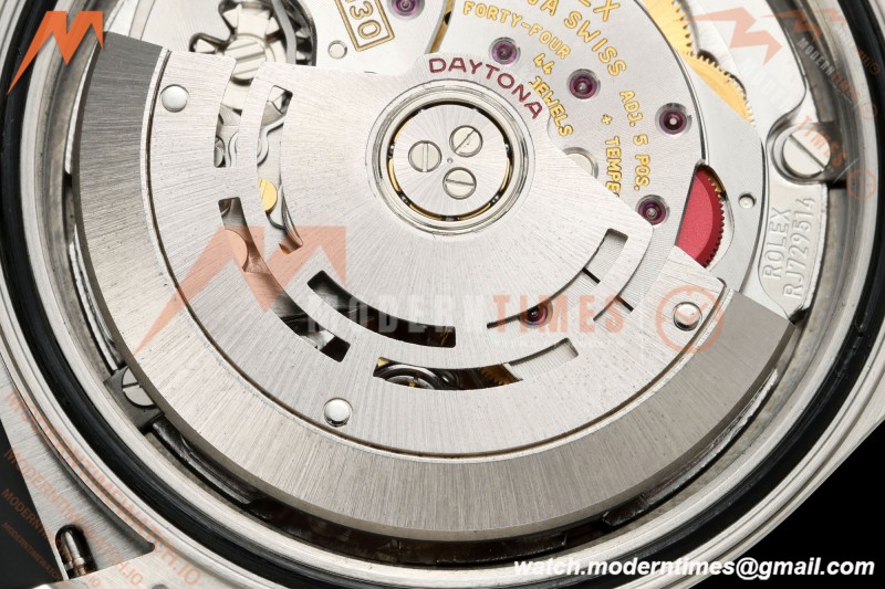 Rolex - Daytona 116519LN 40mm SS/RU Grey/Blk UFO SH-TW4130 Free Sprung
