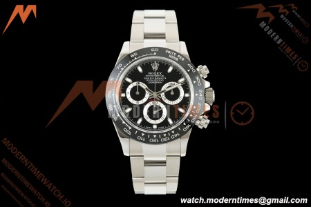 Rolex - Daytona 116500LN 40mm 904L SS/SS Blk/Stk UFO SH-TW4130 Free Sprung