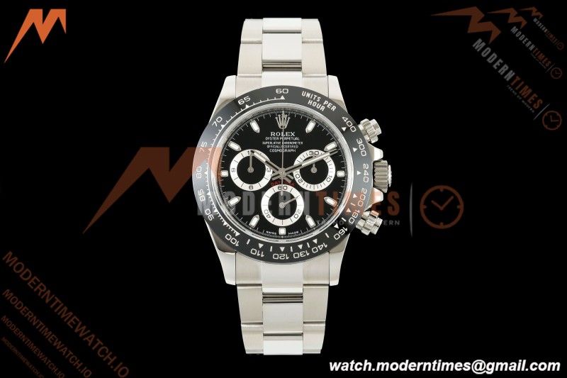 Rolex - Daytona 116500LN 40mm 904L SS/SS Blk/Stk UFO SH-TW4130 Free Sprung