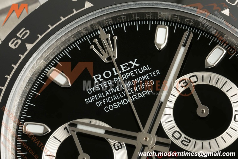 Rolex - Daytona 116500LN 40mm 904L SS/SS Blk/Stk UFO SH-TW4130 Free Sprung