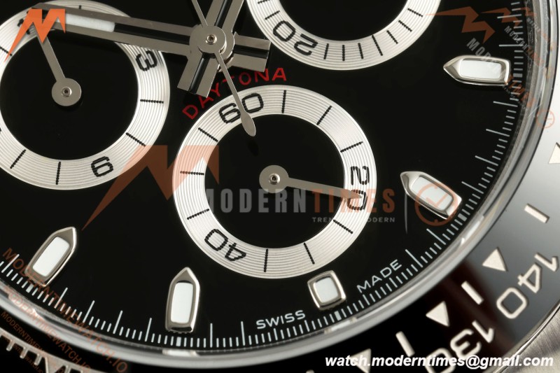 Rolex - Daytona 116500LN 40mm 904L SS/SS Blk/Stk UFO SH-TW4130 Free Sprung