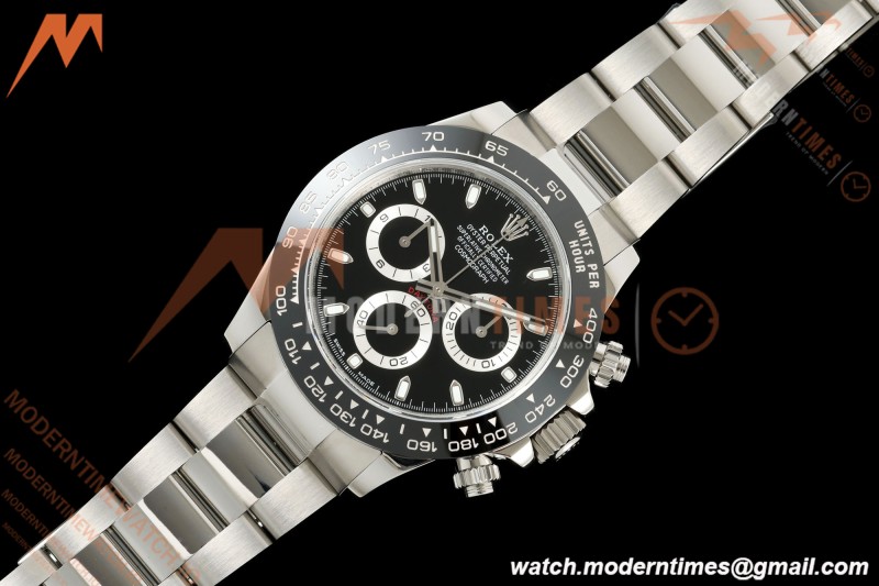 Rolex - Daytona 116500LN 40mm 904L SS/SS Blk/Stk UFO SH-TW4130 Free Sprung