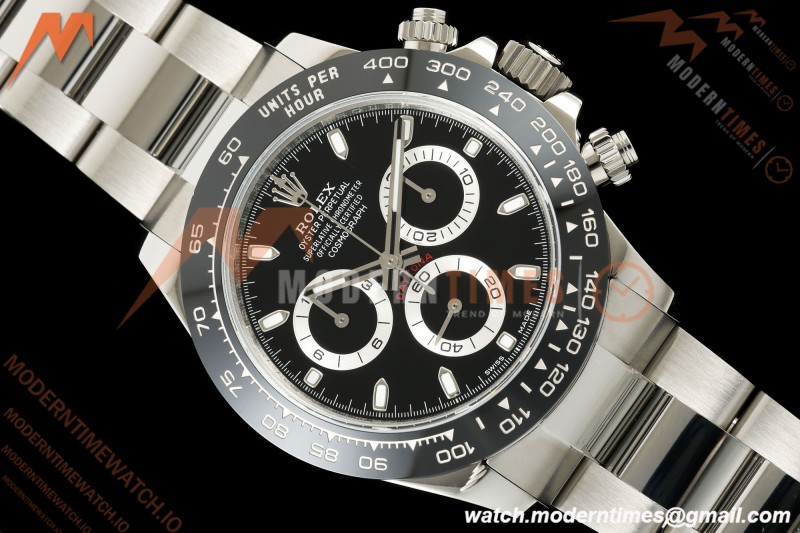 Rolex - Daytona 116500LN 40mm 904L SS/SS Blk/Stk UFO SH-TW4130 Free Sprung