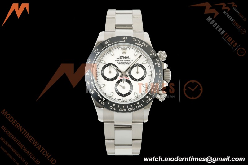 Rolex - Daytona 116500LN 40mm 904L SS/SS Wht/Stk UFO SH-TW4130 Free Sprung