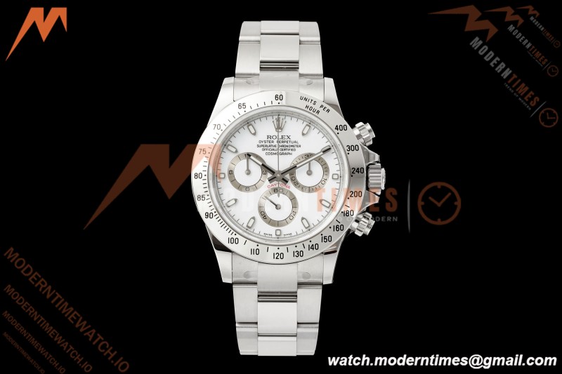 Rolex - Daytona 116520 40mm 904L SS/SS Wht/Stk VSF DD4130 | 롤렉스 - 데이토나 116520 40mm 904L 스테인리스 스틸/스테인리스 스틸 화이트/스틱 인덱스 VSF DD4130