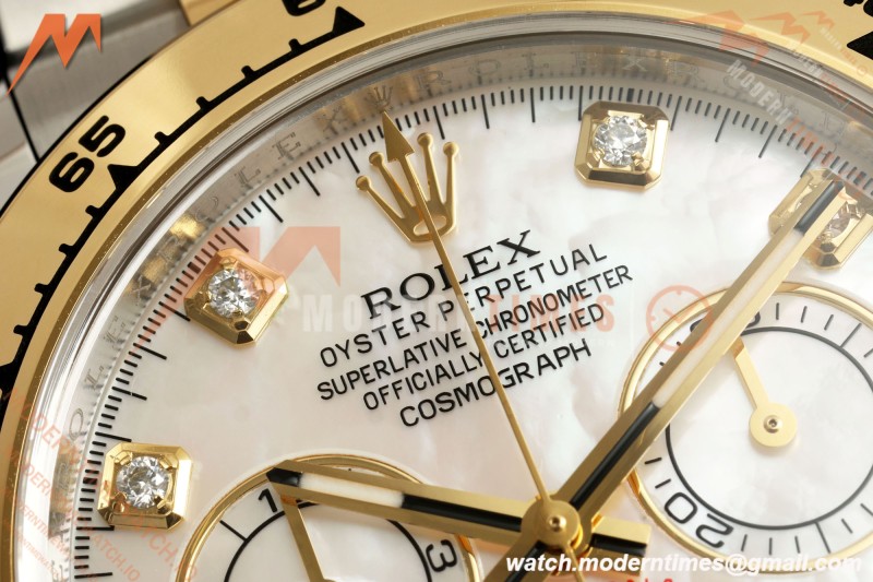 Rolex - Daytona 116503 40mm 904L YG/SS W-MOP/DIA VF DD4130