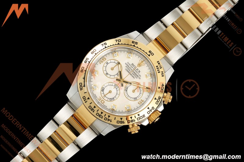 Rolex - Daytona 116503 40mm 904L YG/SS W-MOP/DIA VF DD4130