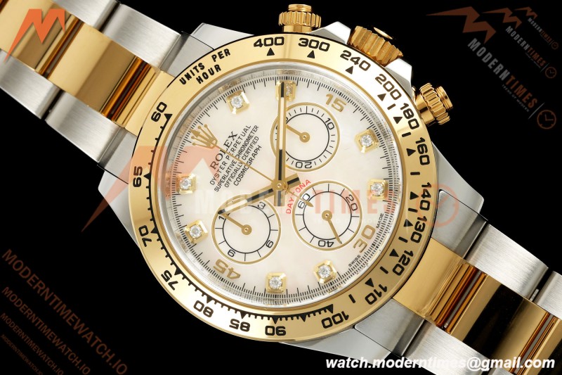 Rolex - Daytona 116503 40mm 904L YG/SS W-MOP/DIA VF DD4130