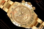 Rolex - Daytona 116508 40mm 904L YG/YG Champ/Stk VF DD4130