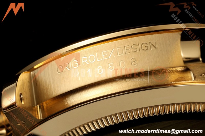 Rolex - Daytona 116508 40mm 904L YG/YG Champ/Stk VF DD4130