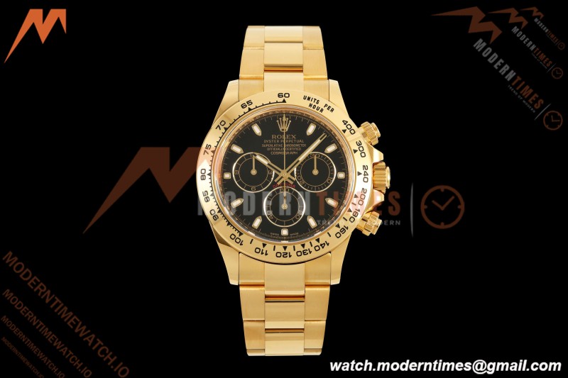 Rolex - Daytona 116508 40mm 904L YG/YG Blk/Stk VF DD4130
