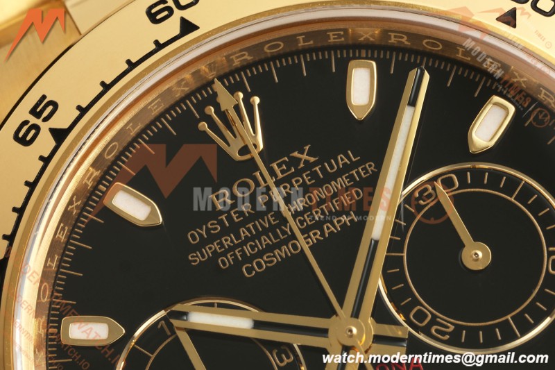 Rolex - Daytona 116508 40mm 904L YG/YG Blk/Stk VF DD4130