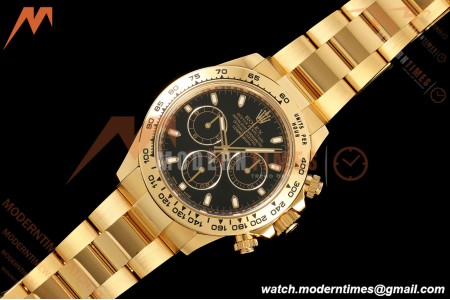 Rolex - Daytona 116508 40mm 904L YG/YG Blk/Stk VF DD4130
