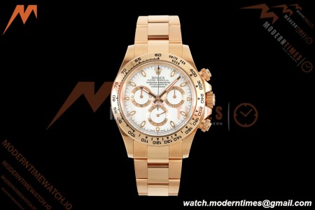 Rolex - Daytona 116505 40mm RG/RG Wht/Stk VF DD4130