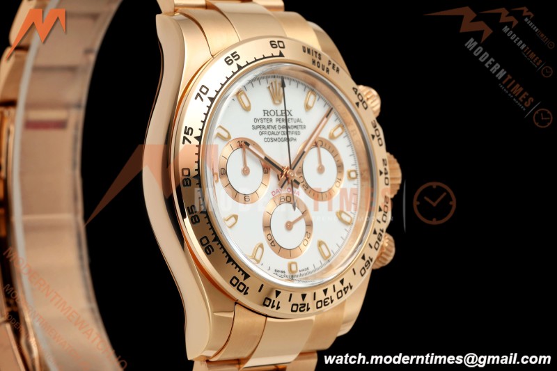 Rolex - Daytona 116505 40mm RG/RG Wht/Stk VF DD4130