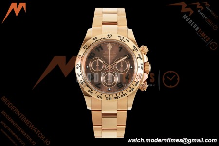 Rolex - Daytona 116505 40mm RG/RG Choco/Num VF DD4130