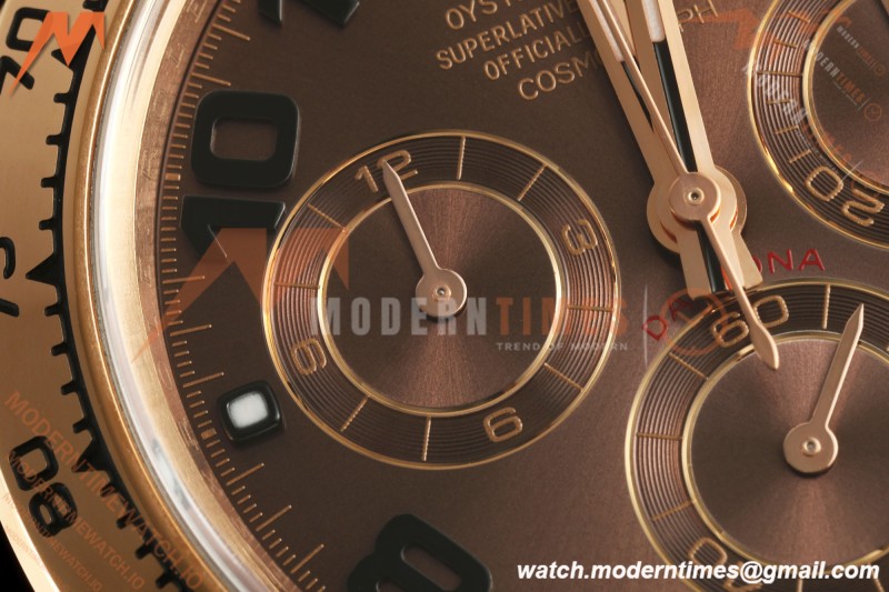 Rolex - Daytona 116505 40mm RG/RG Choco/Num VF DD4130