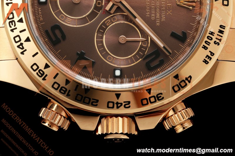 Rolex - Daytona 116505 40mm RG/RG Choco/Num VF DD4130