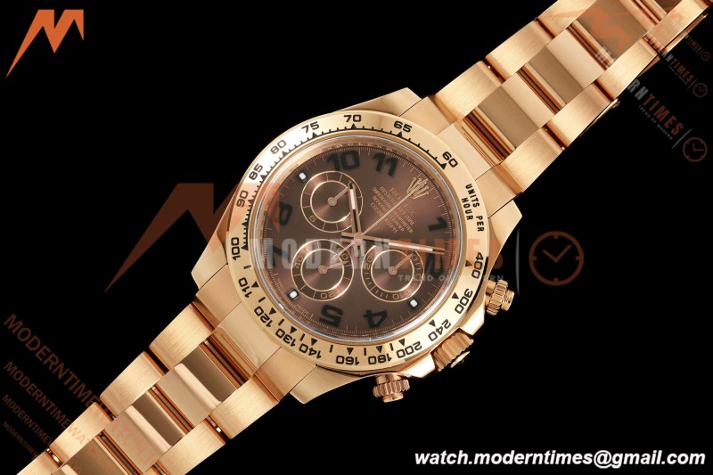 Rolex - Daytona 116505 40mm RG/RG Choco/Num VF DD4130