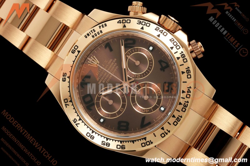 Rolex - Daytona 116505 40mm RG/RG Choco/Num VF DD4130
